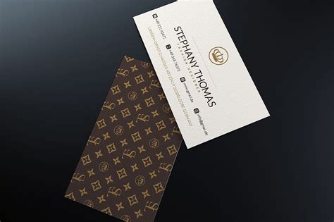 louis vuitton carte de visite